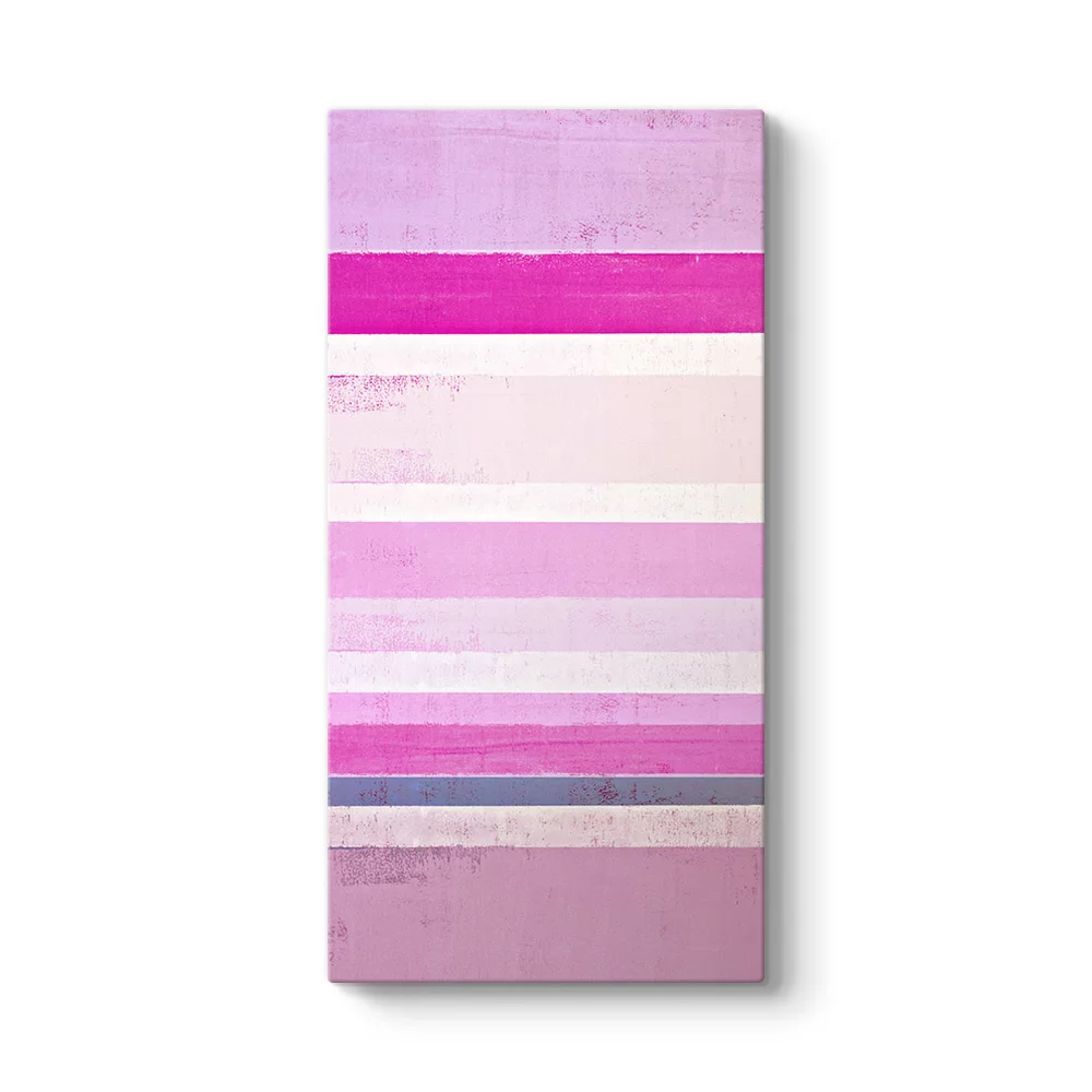Pembe Çizgiler Tablosu - Model 7